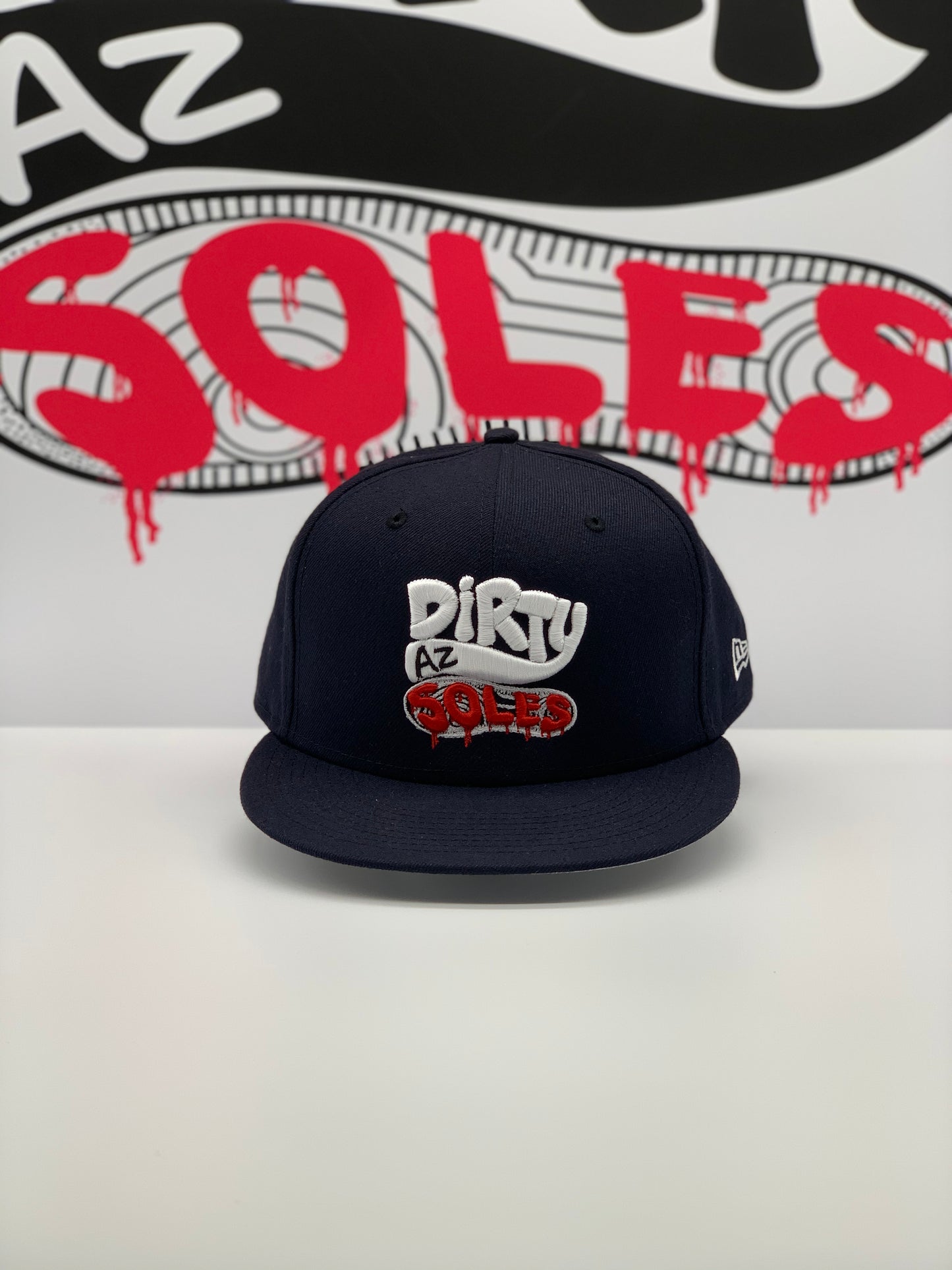 Men's Dirty AZ Soles New Era Navy Blue 59FIFTY Fitted Hat