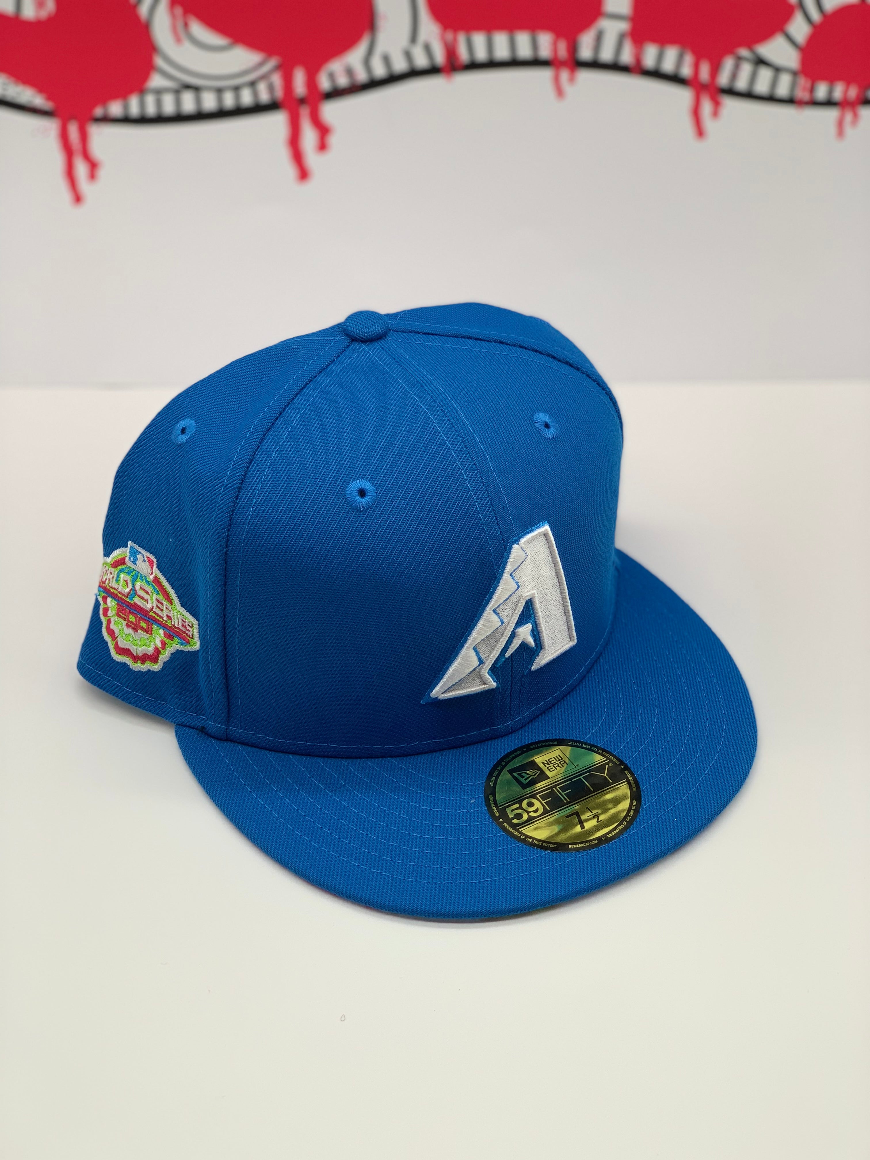 ARIZONA DIAMONDBACKS top 2001 WORLD SERIES NEW ERA 59FIFTY(A LOGO FLORAL UNDER BRIM)