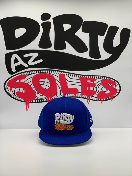 Men's Dirty AZ Soles New Era Royal Blue 59FIFTY Fitted Hat